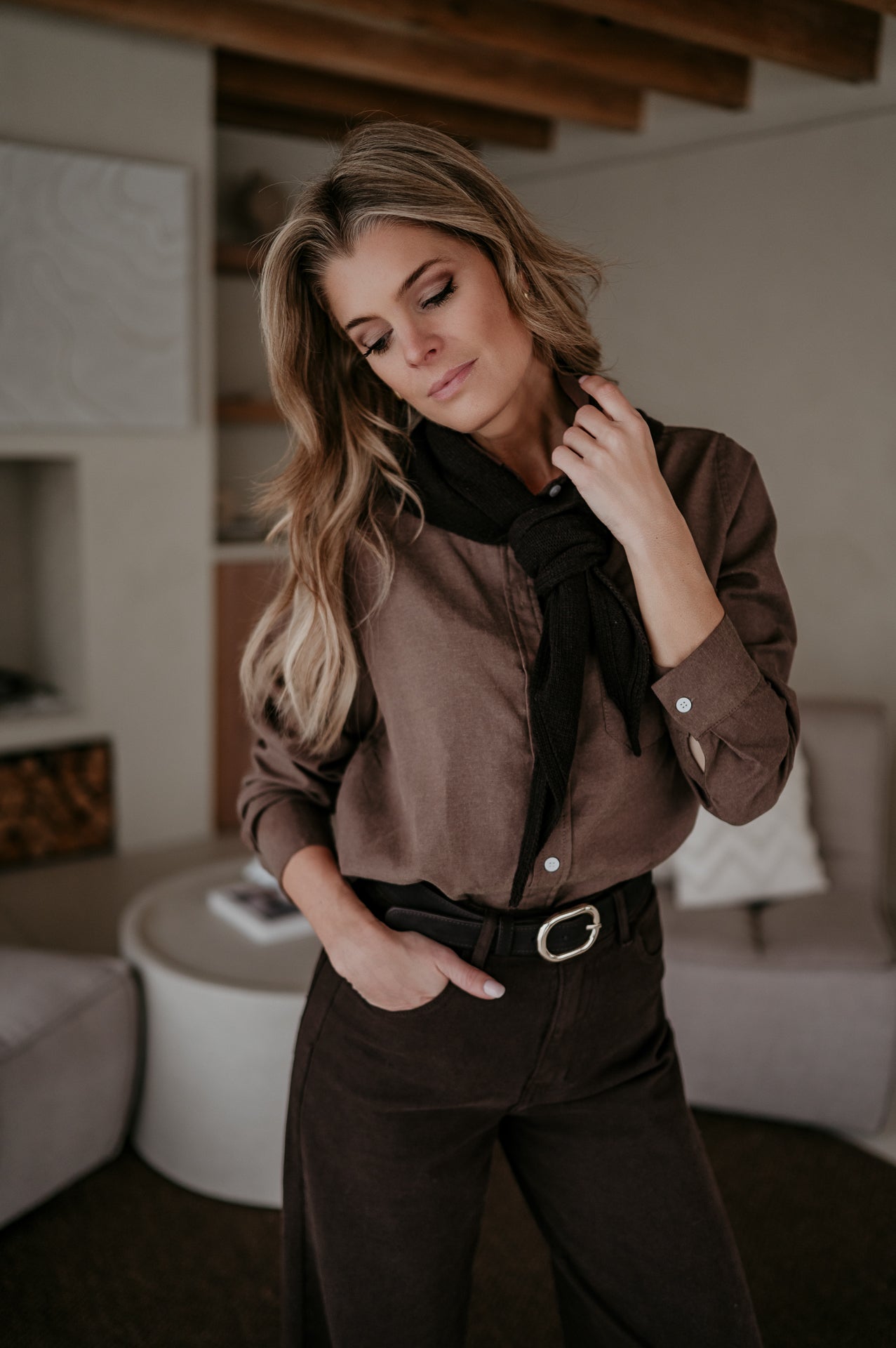 Atture scarf I Chocolate Brown - Wild Souls by JV® - 