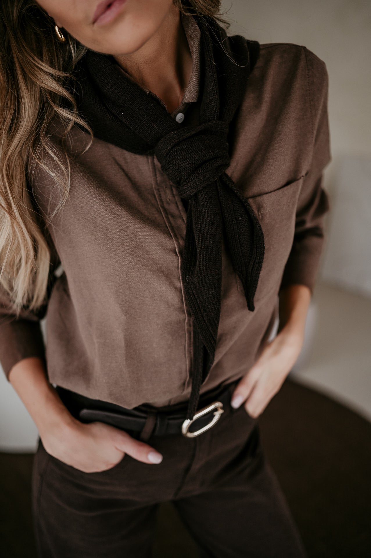 Atture scarf I Chocolate Brown - Wild Souls by JV® - 