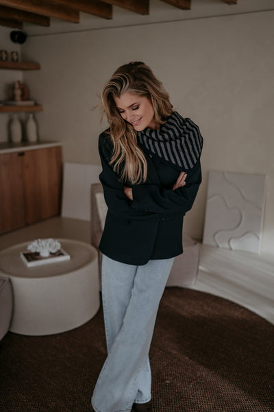 Atture scarf I Navy & Grey - Wild Souls by JV® - 