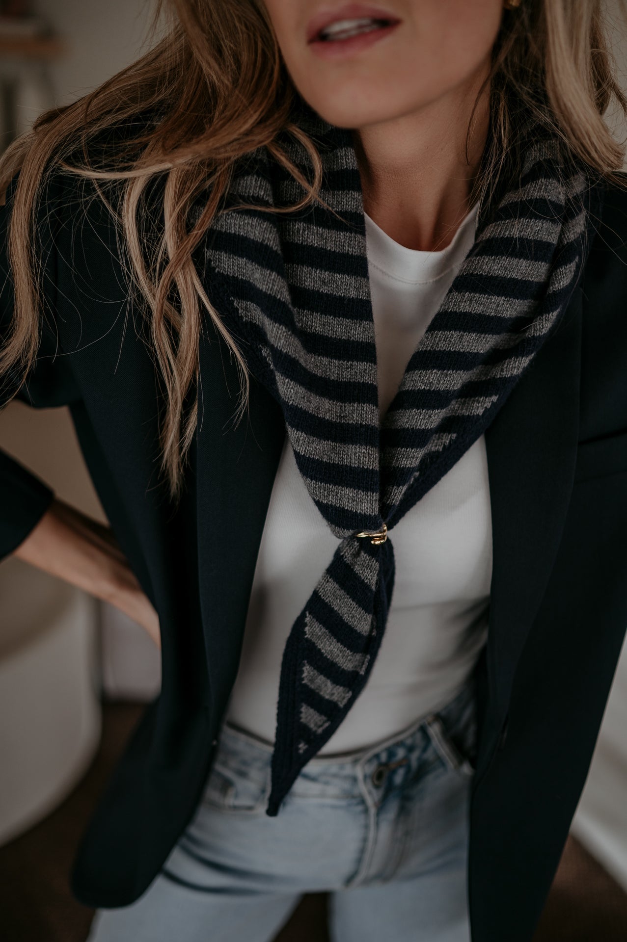 Atture scarf I Navy & Grey - Wild Souls by JV® - 