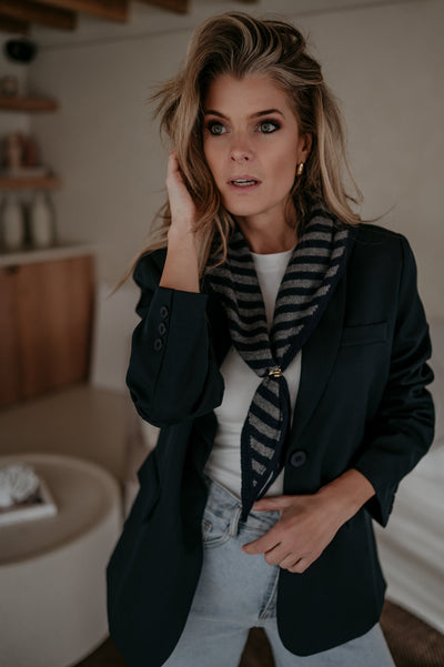 Atture scarf I Navy & Grey - Wild Souls by JV® - 