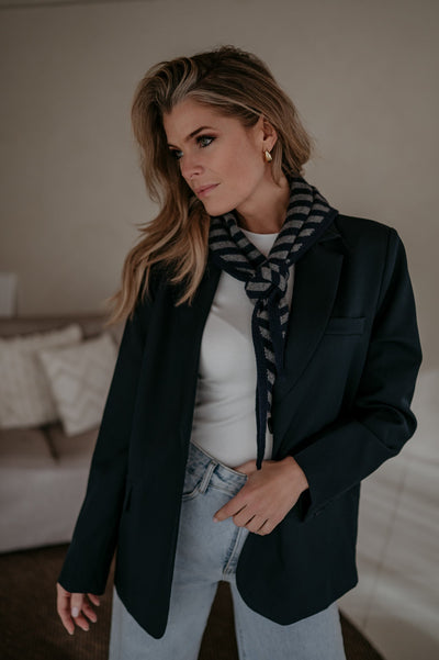 Atture scarf I Navy & Grey - Wild Souls by JV® - 