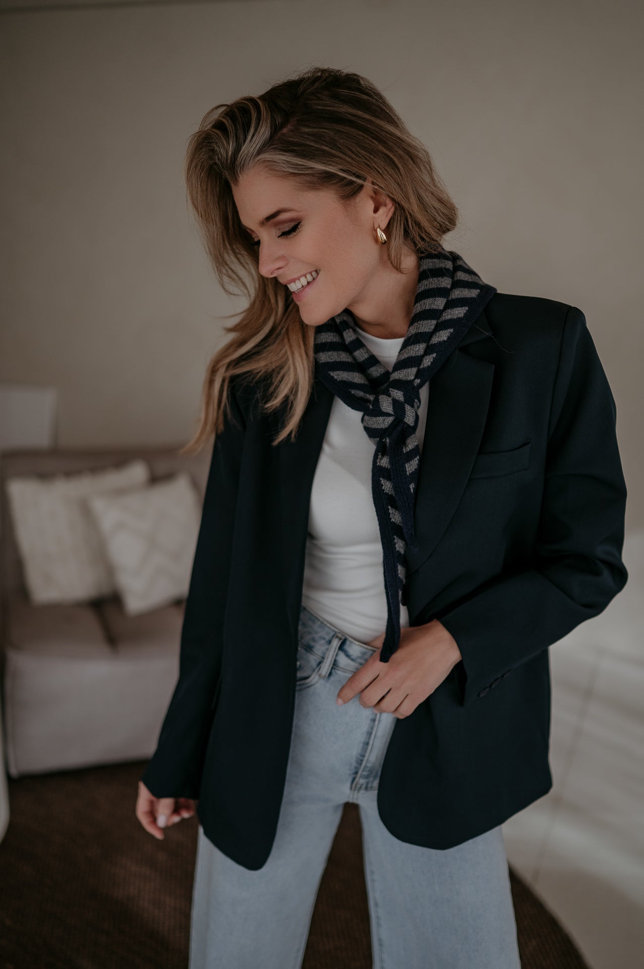 Atture scarf I Navy & Grey - Wild Souls by JV® - 