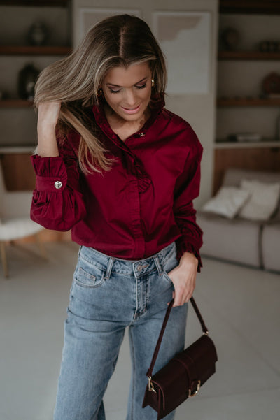 Auguro blouse I Bordeaux - Wild Souls by JV® - Blouses