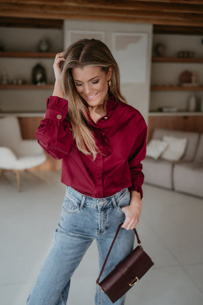 Auguro blouse I Bordeaux - Wild Souls by JV® - Blouses