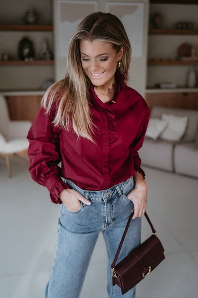 Auguro blouse I Bordeaux - Wild Souls by JV® - Blouses
