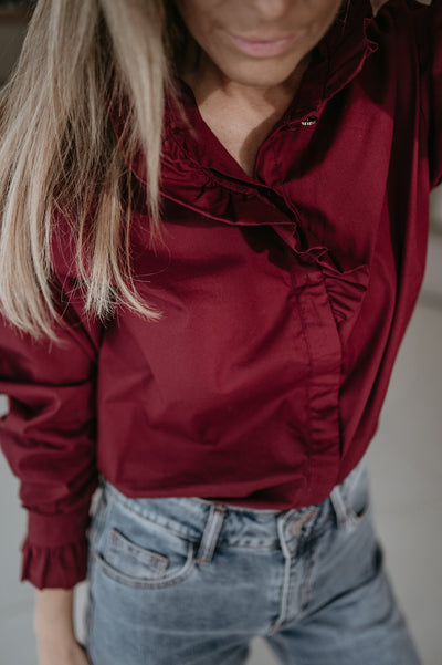Auguro blouse I Bordeaux - Wild Souls by JV® - Blouses
