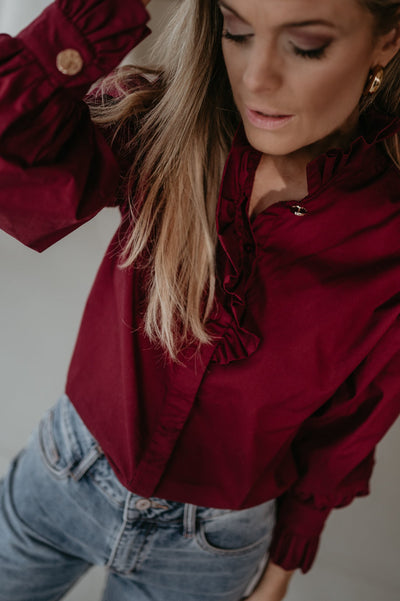 Auguro blouse I Bordeaux - Wild Souls by JV® - Blouses
