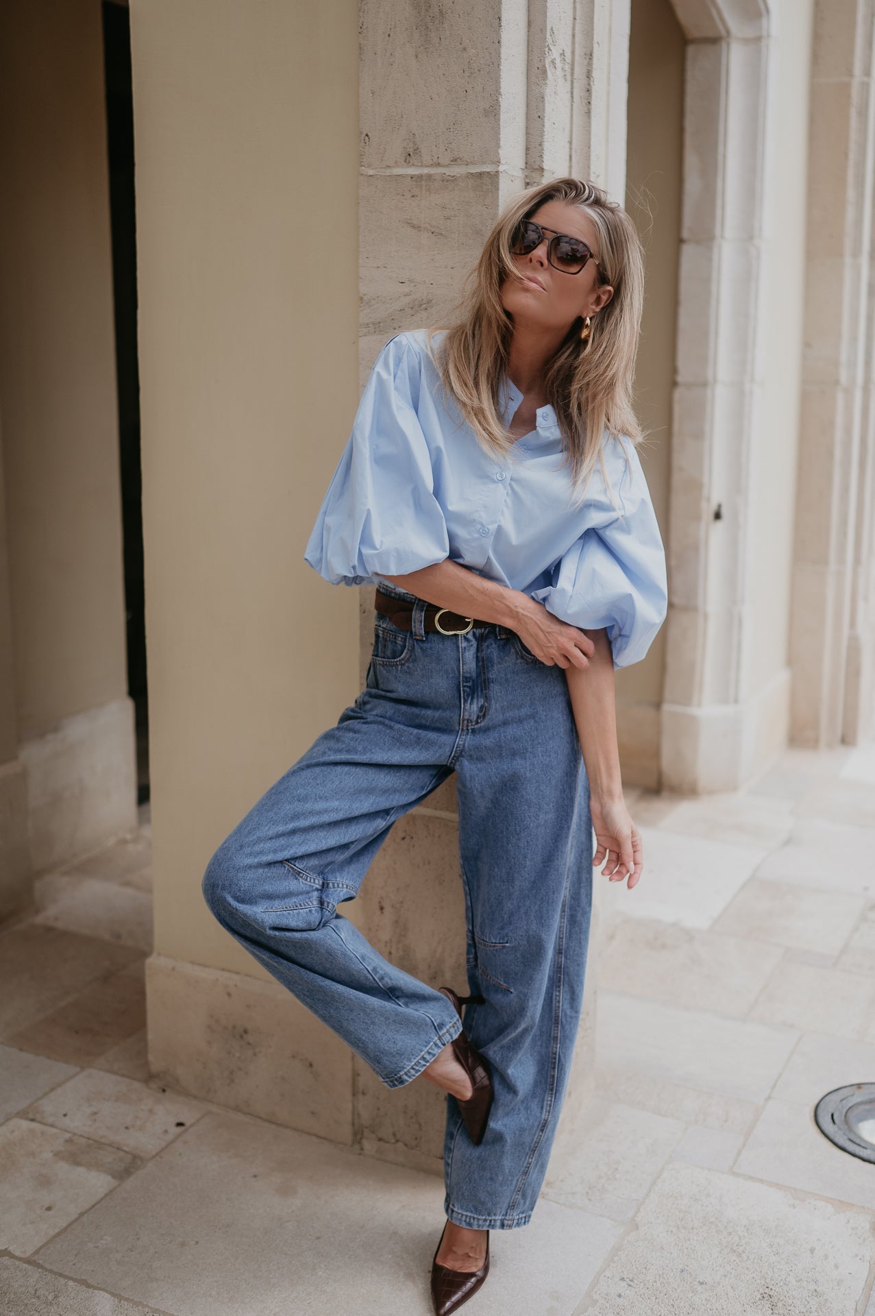 Aurelia blouse I Blue - Wild Souls by JV® - Blouses