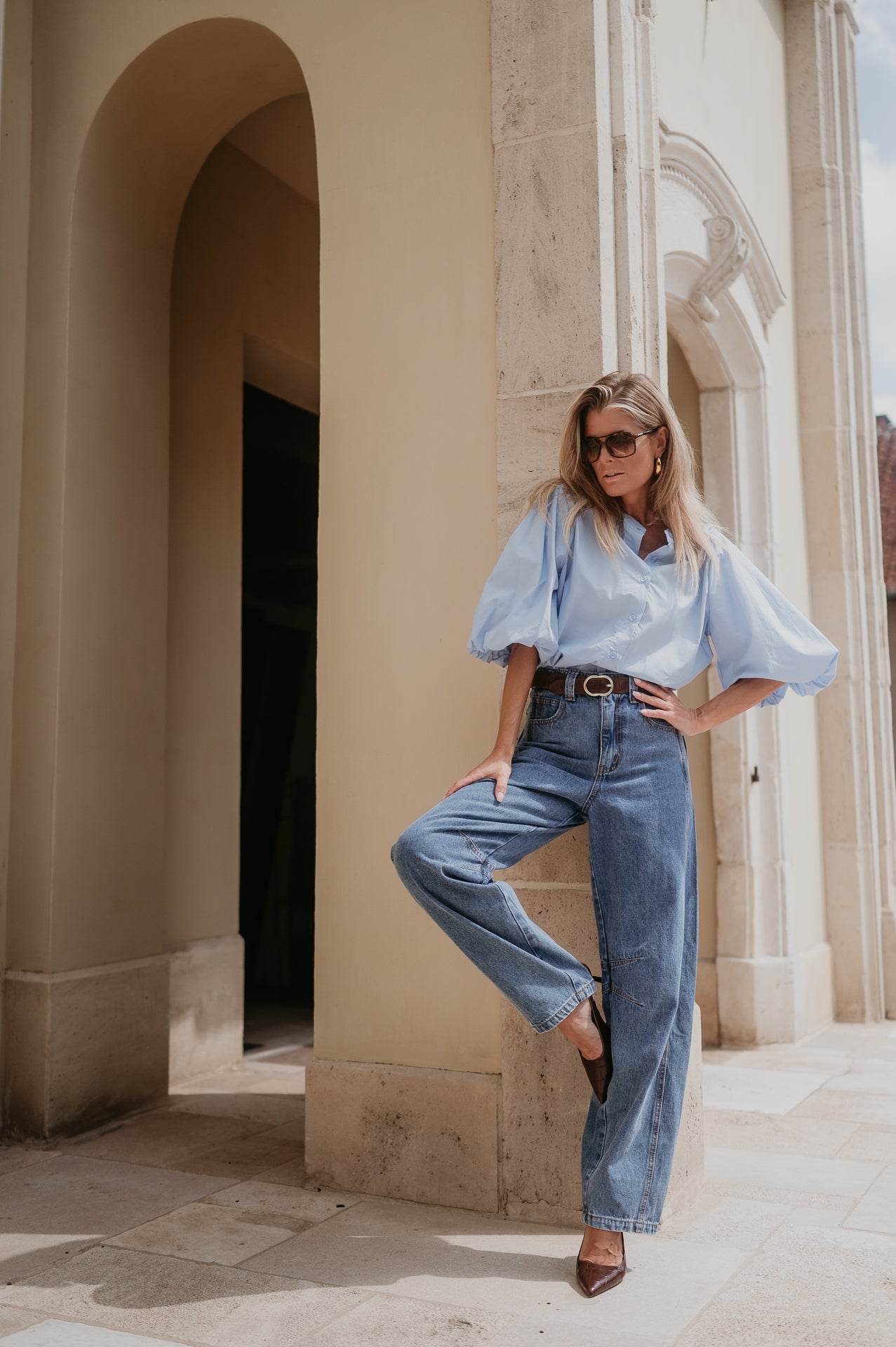 Aurelia blouse I Blue - Wild Souls by JV® - Blouses