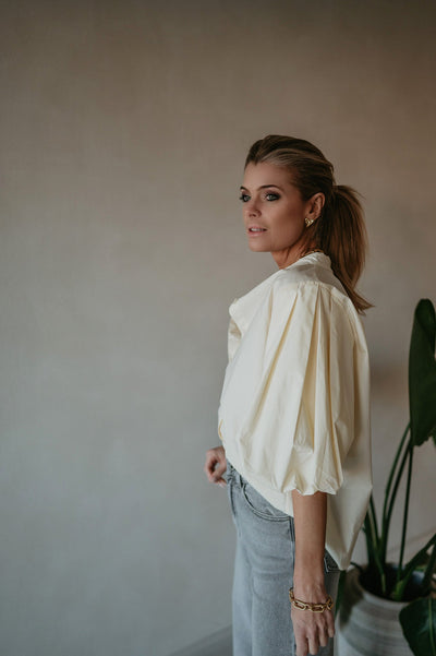 Aurelia blouse I Butter Yellow - Wild Souls by JV® - Blouses