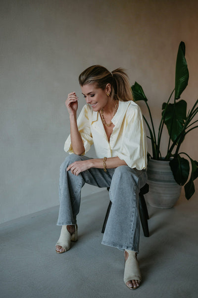 Aurelia blouse I Butter Yellow - Wild Souls by JV® - Blouses