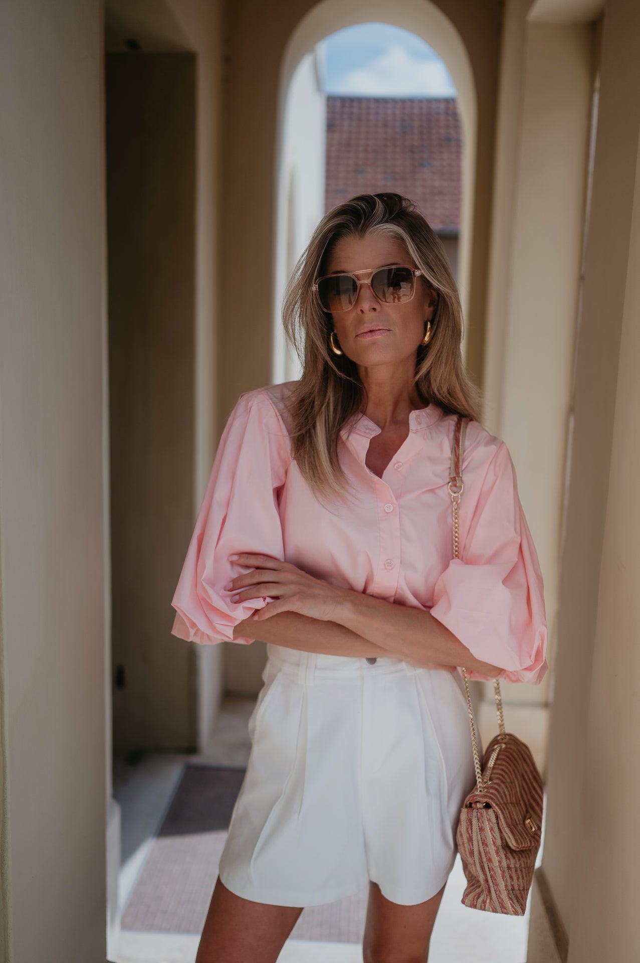 Aurelia blouse I Salmon Rose - Wild Souls by JV® - Blouses