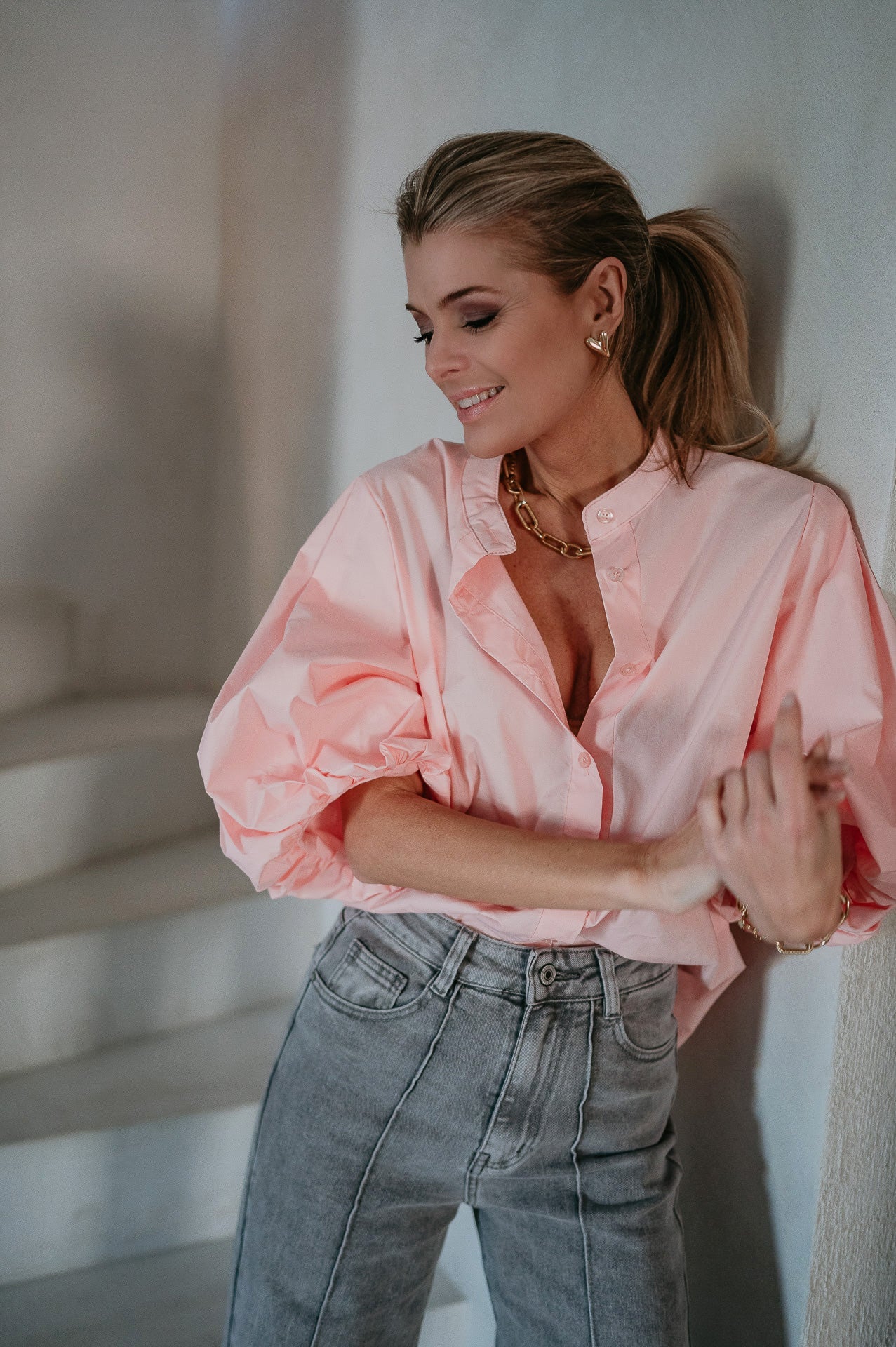 Aurelia blouse I Salmon Rose - Wild Souls by JV® - Blouses