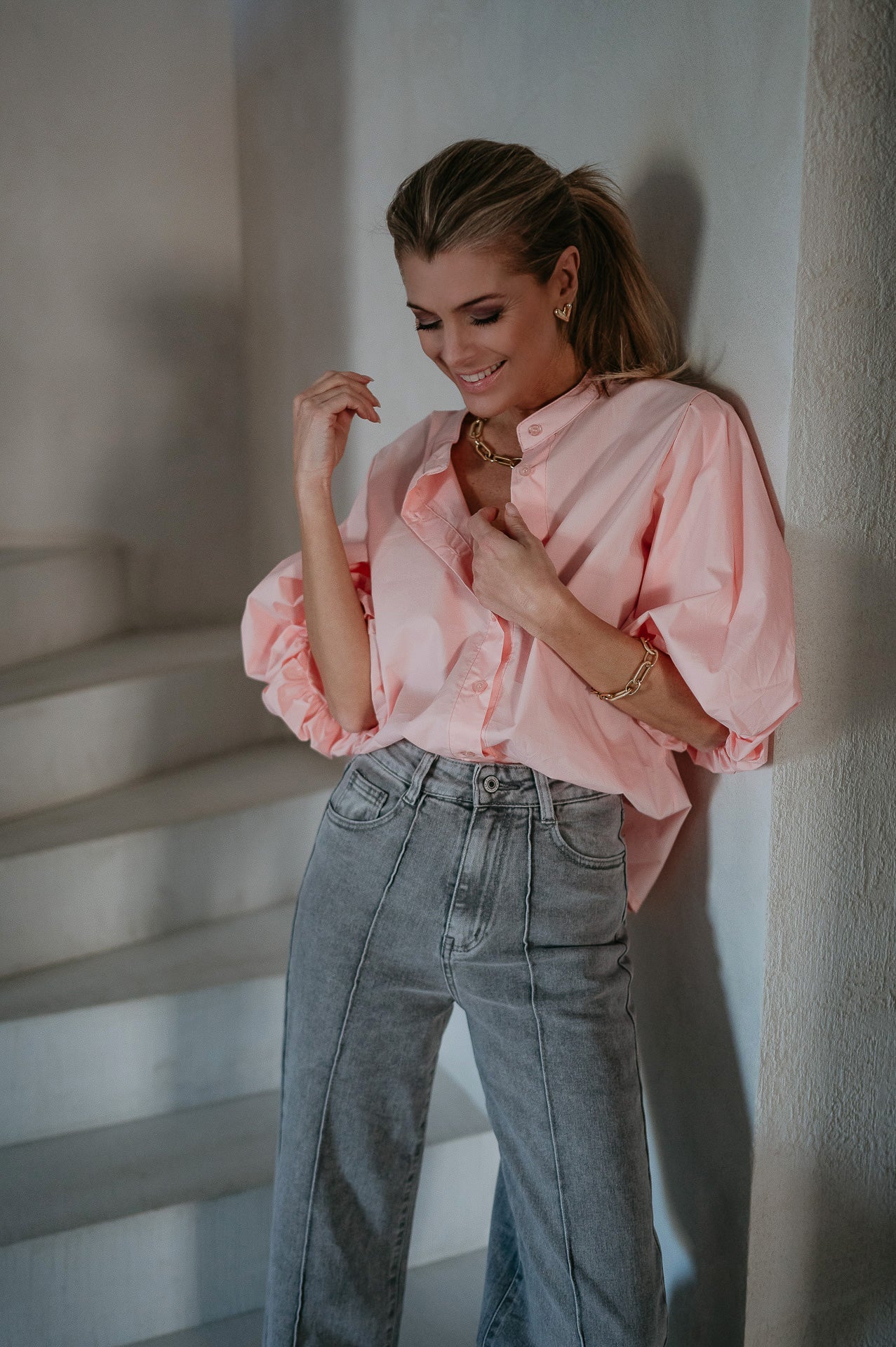 Aurelia blouse I Salmon Rose - Wild Souls by JV® - Blouses