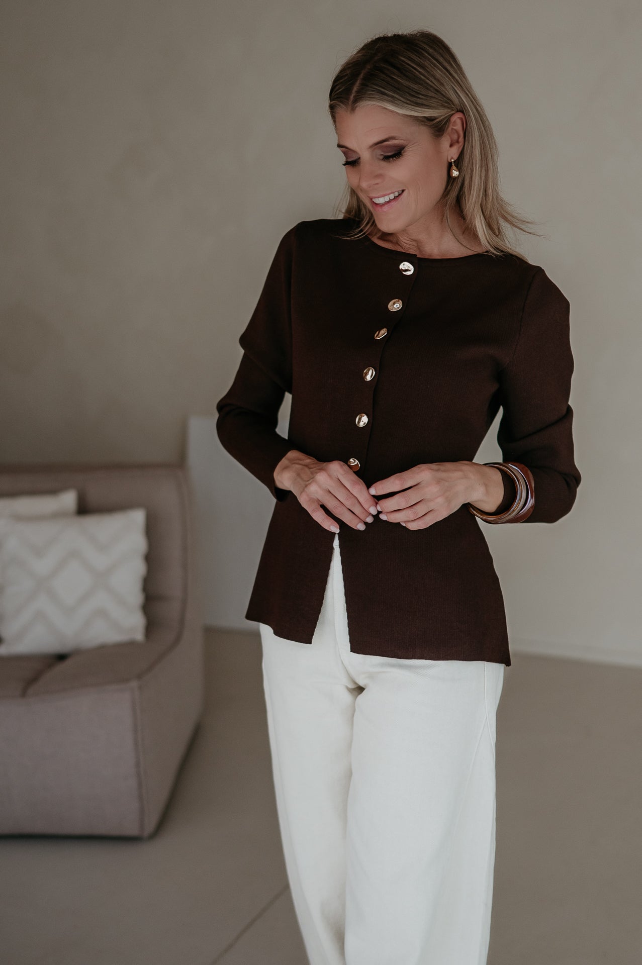 Bagliore cardigan I Chocolate Brown - Wild Souls by JV® - Cardigans