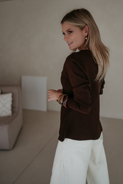 Bagliore cardigan I Chocolate Brown - Wild Souls by JV® - Cardigans
