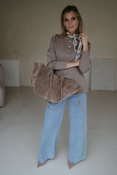 Bagliore cardigan I Taupe - Wild Souls by JV® - Cardigans