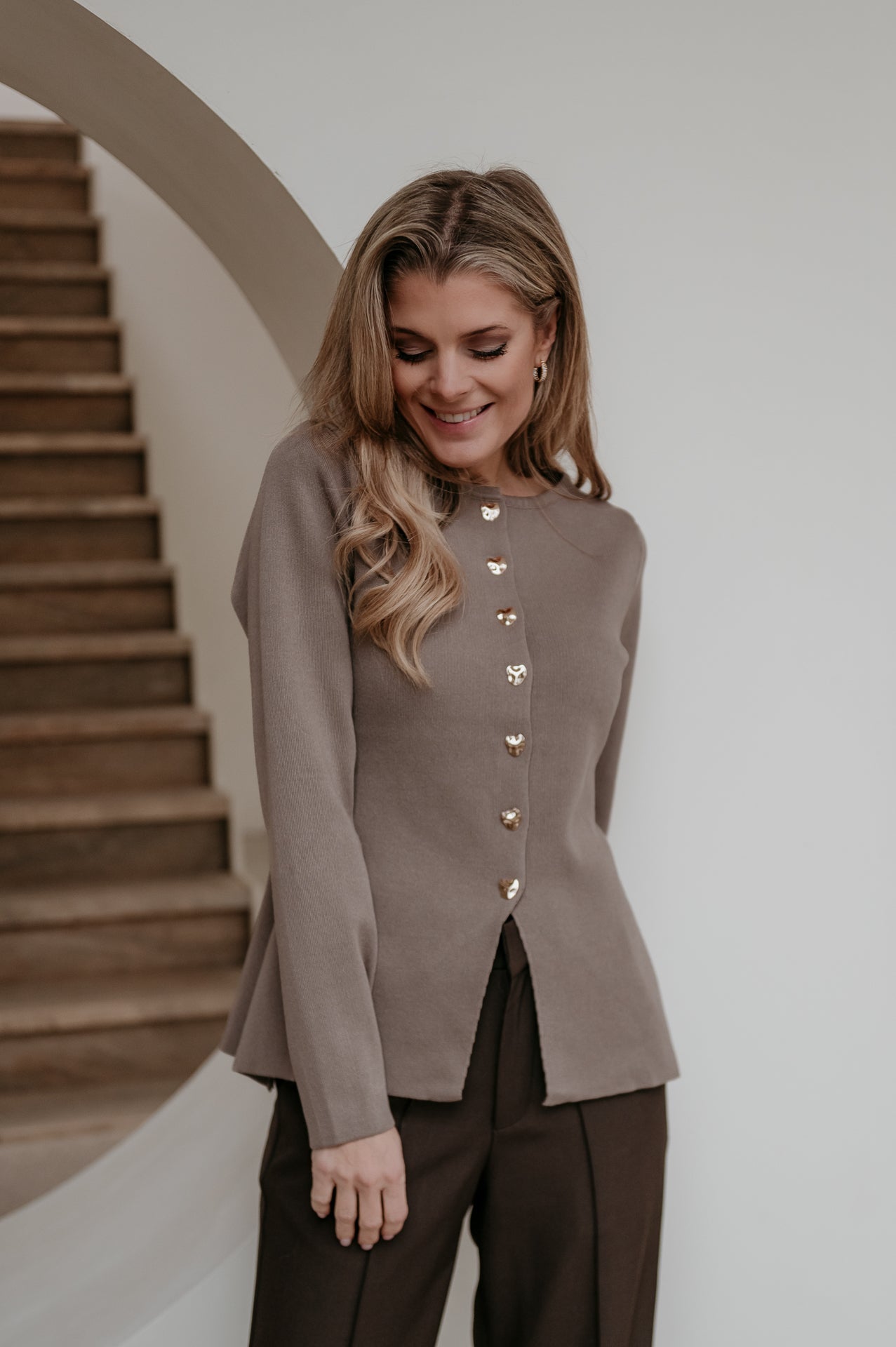 Bagliore cardigan I Taupe - Wild Souls by JV® - Cardigans