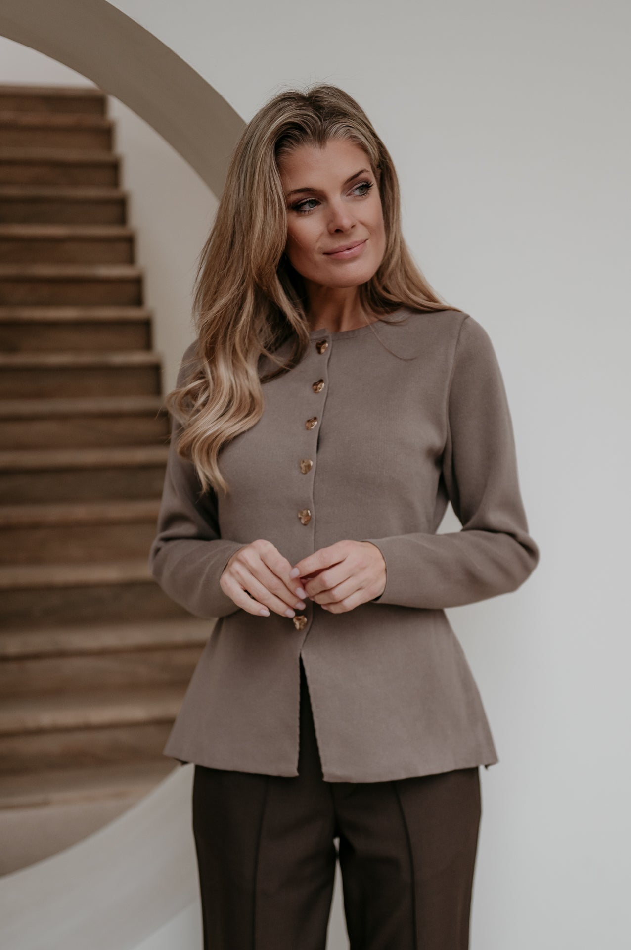 Bagliore cardigan I Taupe - Wild Souls by JV® - Cardigans