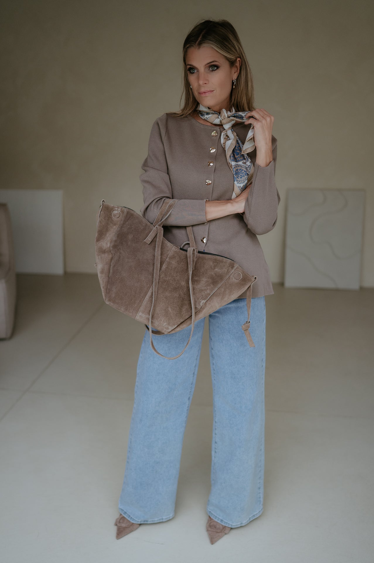 Bagliore cardigan I Taupe - Wild Souls by JV® - Cardigans