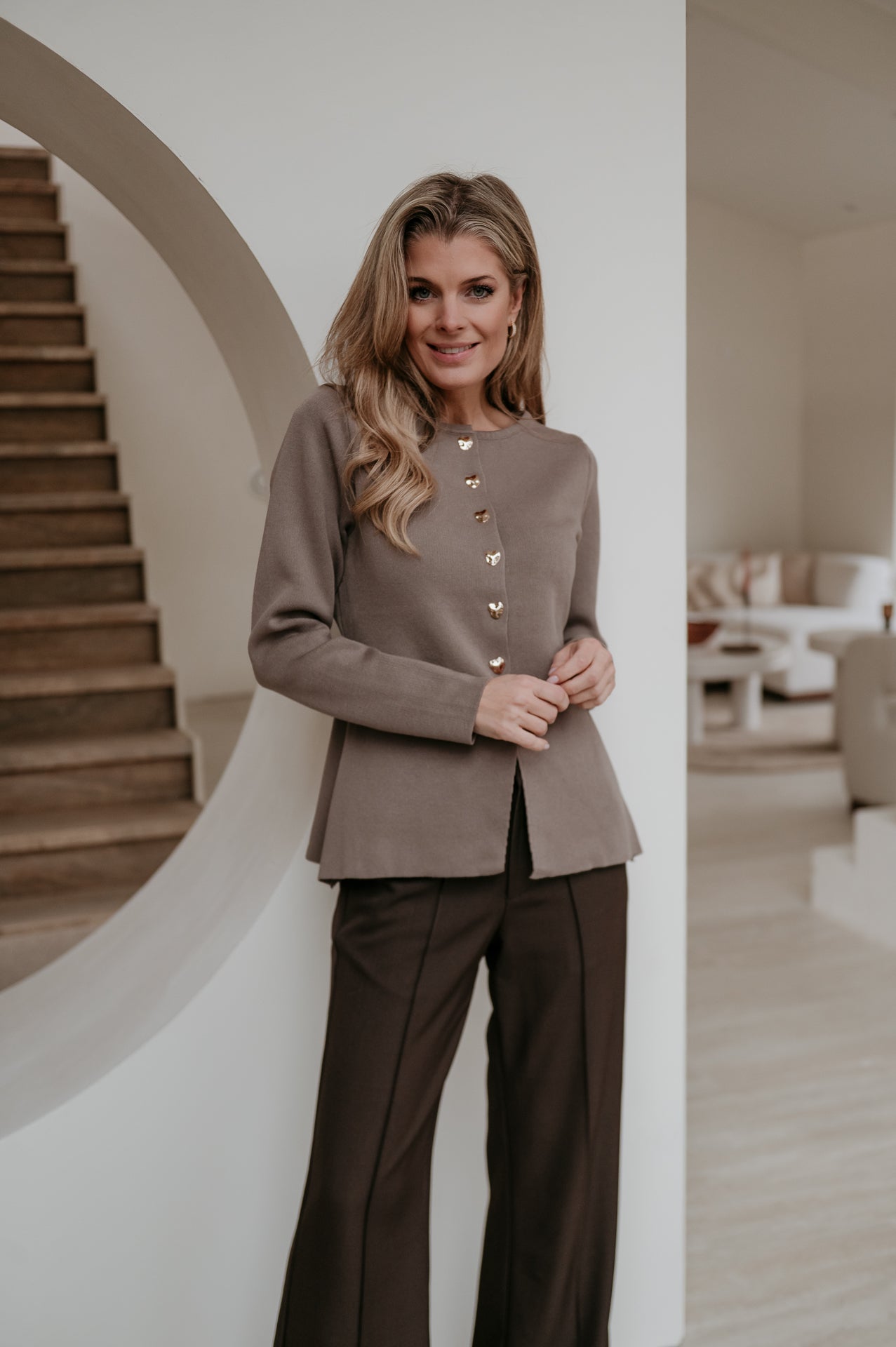 Bagliore cardigan I Taupe - Wild Souls by JV® - Cardigans