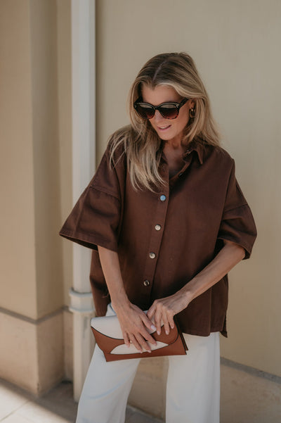 Bastone shirt I Chocolate Brown - Wild Souls by JV® - Shirts