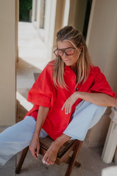 Bastone shirt I Coral Red - Wild Souls by JV® - Shirts