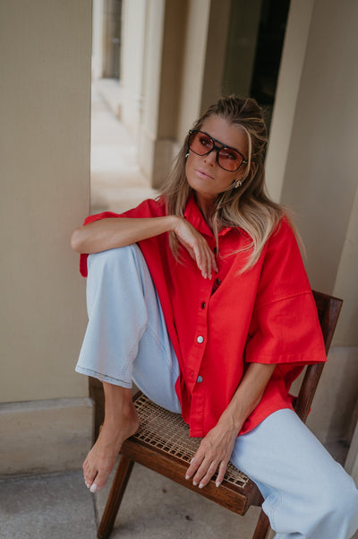 Bastone shirt I Coral Red - Wild Souls by JV® - Shirts