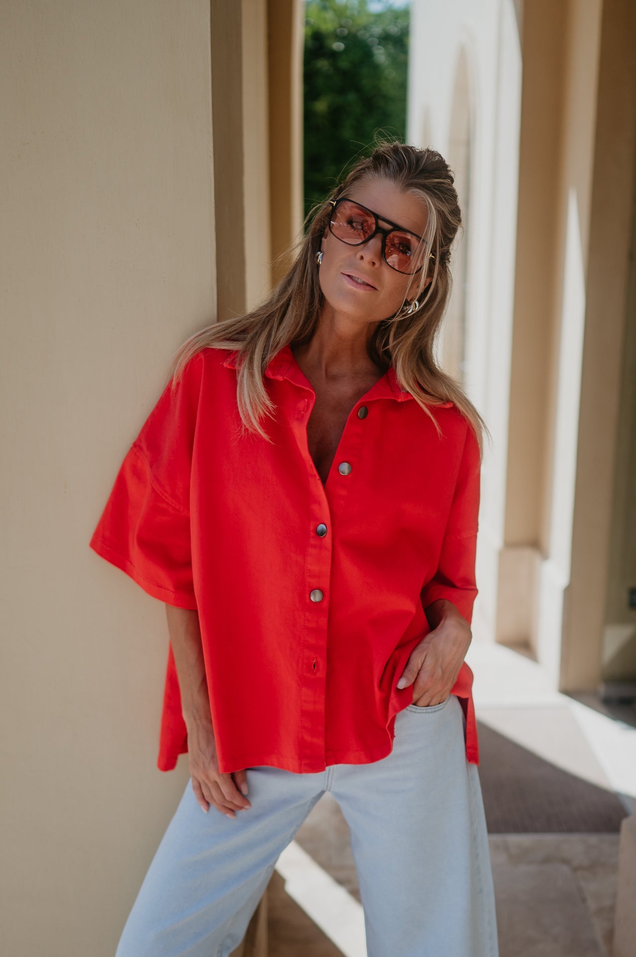 Bastone shirt I Coral Red - Wild Souls by JV® - Shirts