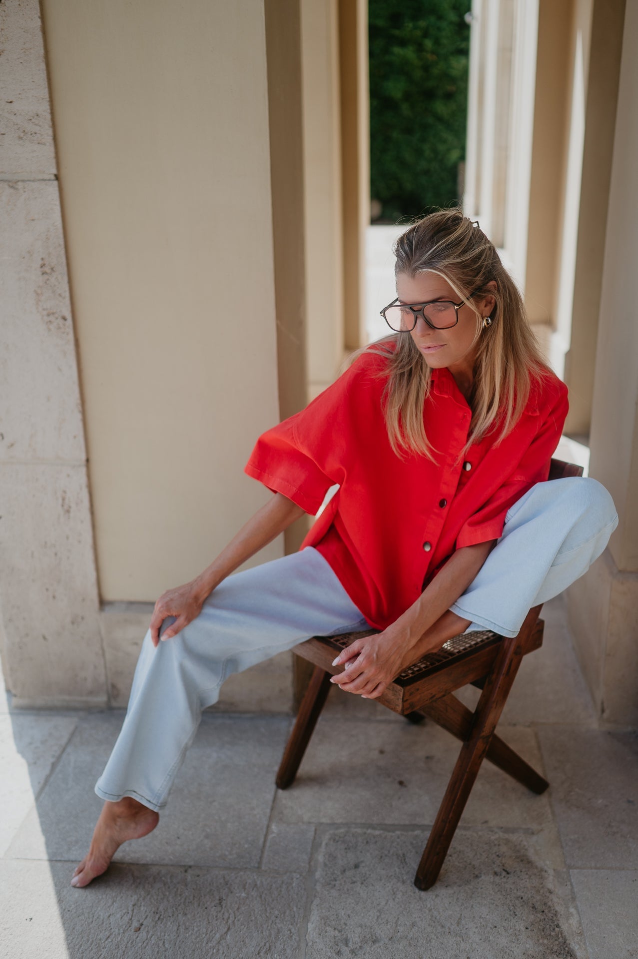 Bastone shirt I Coral Red - Wild Souls by JV® - Shirts