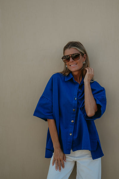 Bastone shirt I Kobalt Blue - Wild Souls by JV® - Shirts