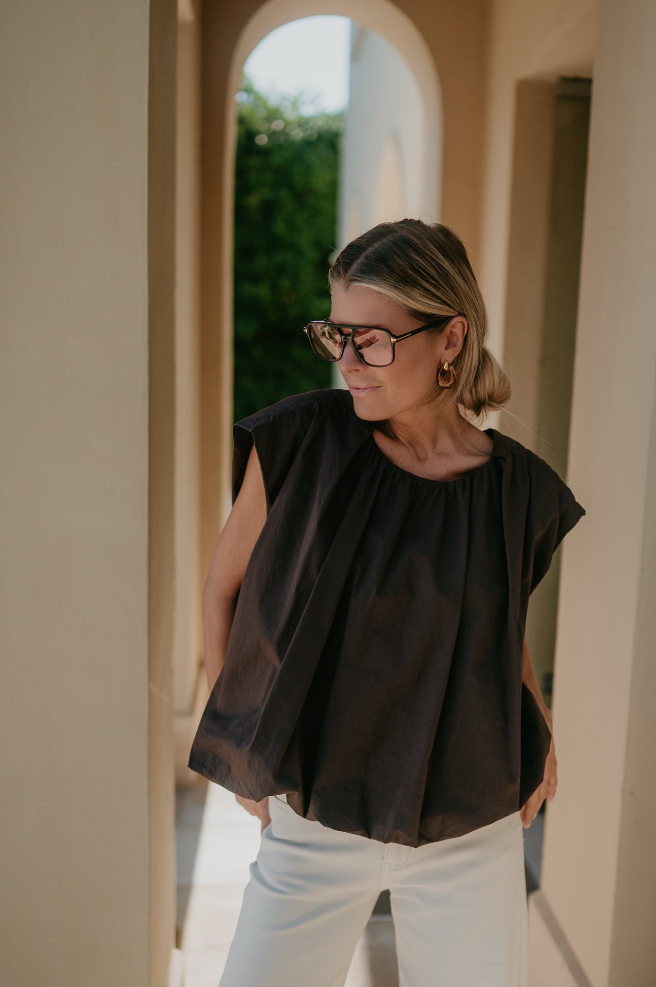 Bevanda top I Chocolate Brown - Wild Souls by JV® - Tops