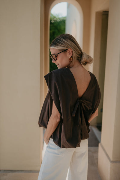 Bevanda top I Chocolate Brown - Wild Souls by JV® - Tops