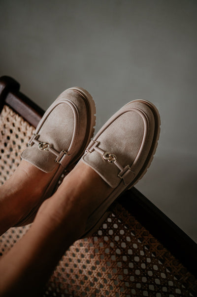 Bicchiere loafers I Taupe - Wild Souls by JV® - Loafers