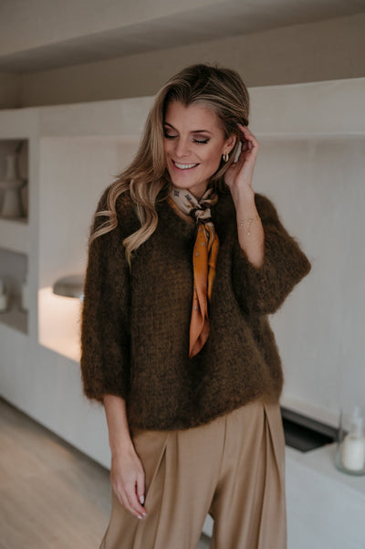 Biduri scarf I Brown - Wild Souls by JV® - Scarfs