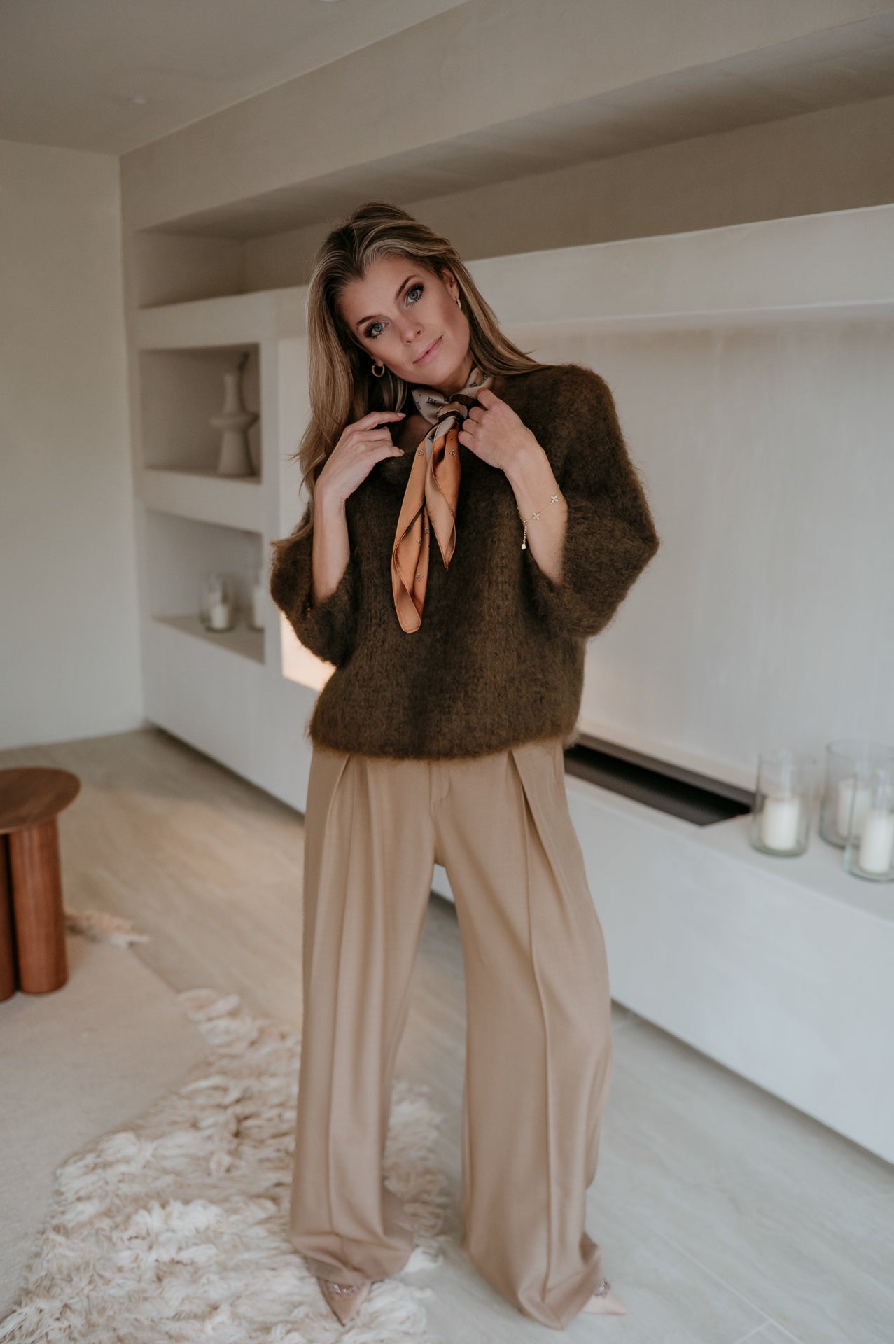 Biduri scarf I Brown - Wild Souls by JV® - Scarfs