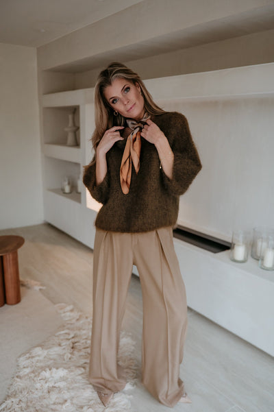 Biduri scarf I Brown - Wild Souls by JV® - Scarfs