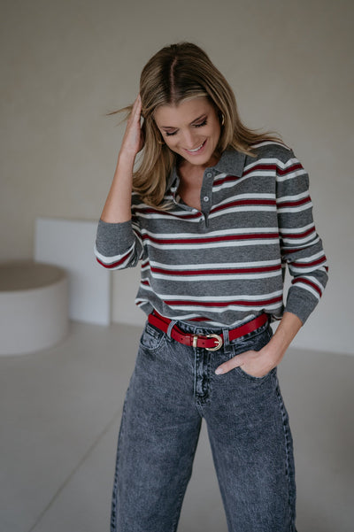 Bislacco polo I Grey - Wild Souls by JV® - Knits