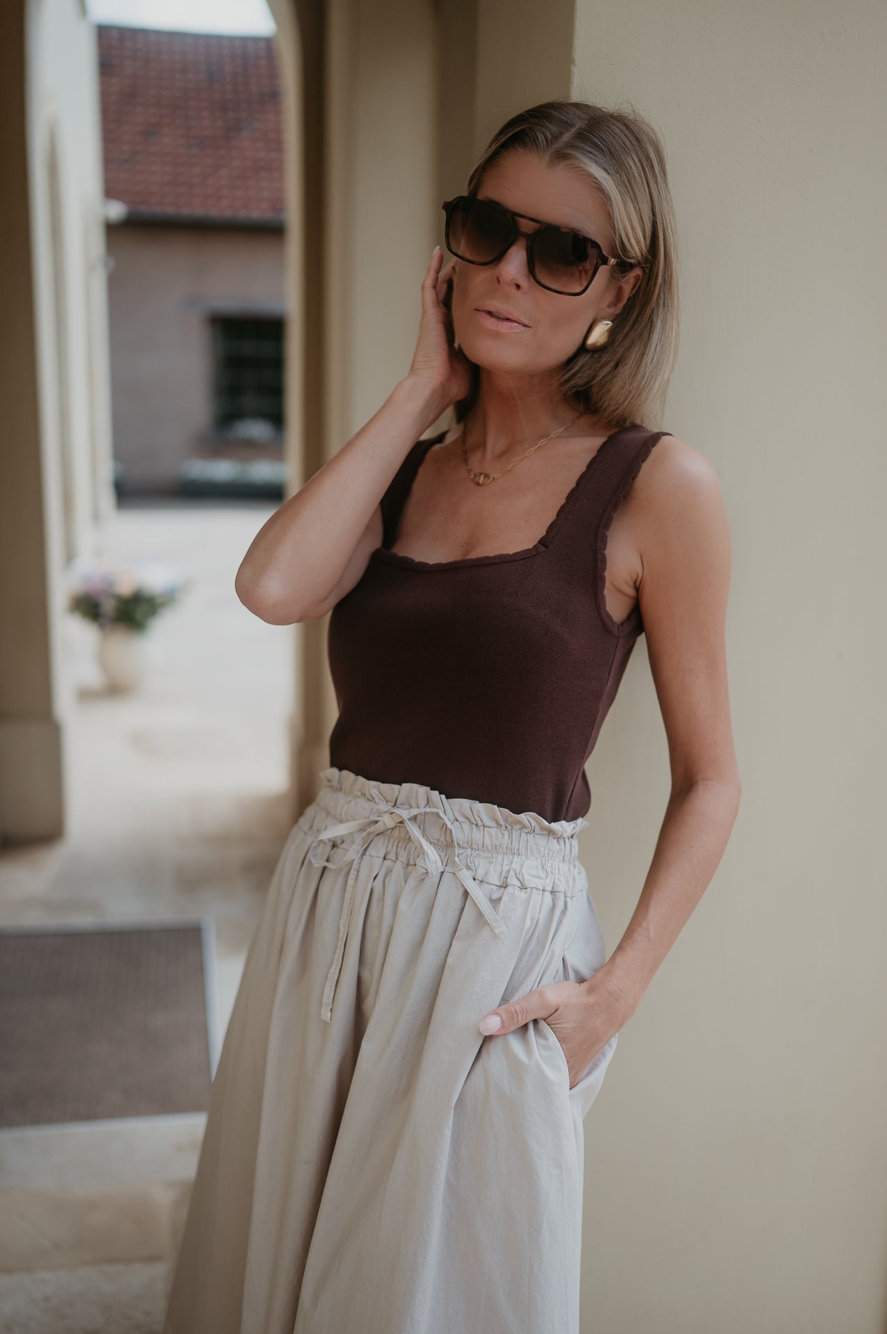 Bivina top I Chocolate Brown - Wild Souls by JV® - Tops