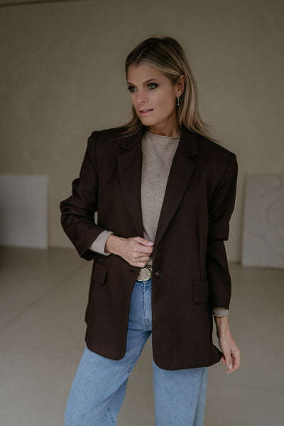 Bramio blazer I Chocolate Brown - Wild Souls by JV® - Blazers