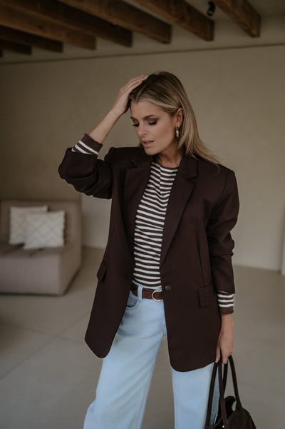 Bramio blazer I Chocolate Brown - Wild Souls by JV® - Blazers