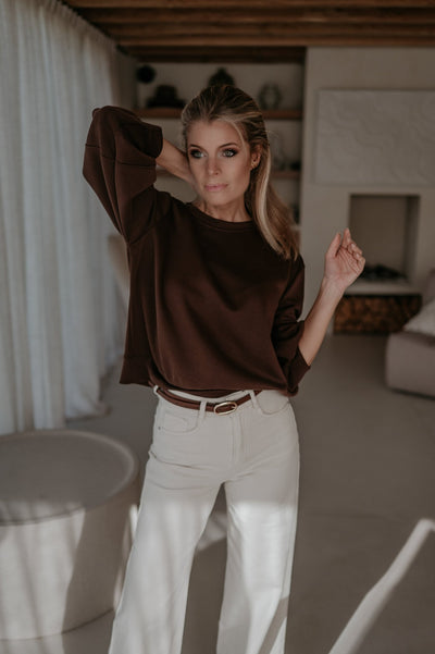 Bramosia sweater I Chocolate Brown - Wild Souls by JV® - Sweaters
