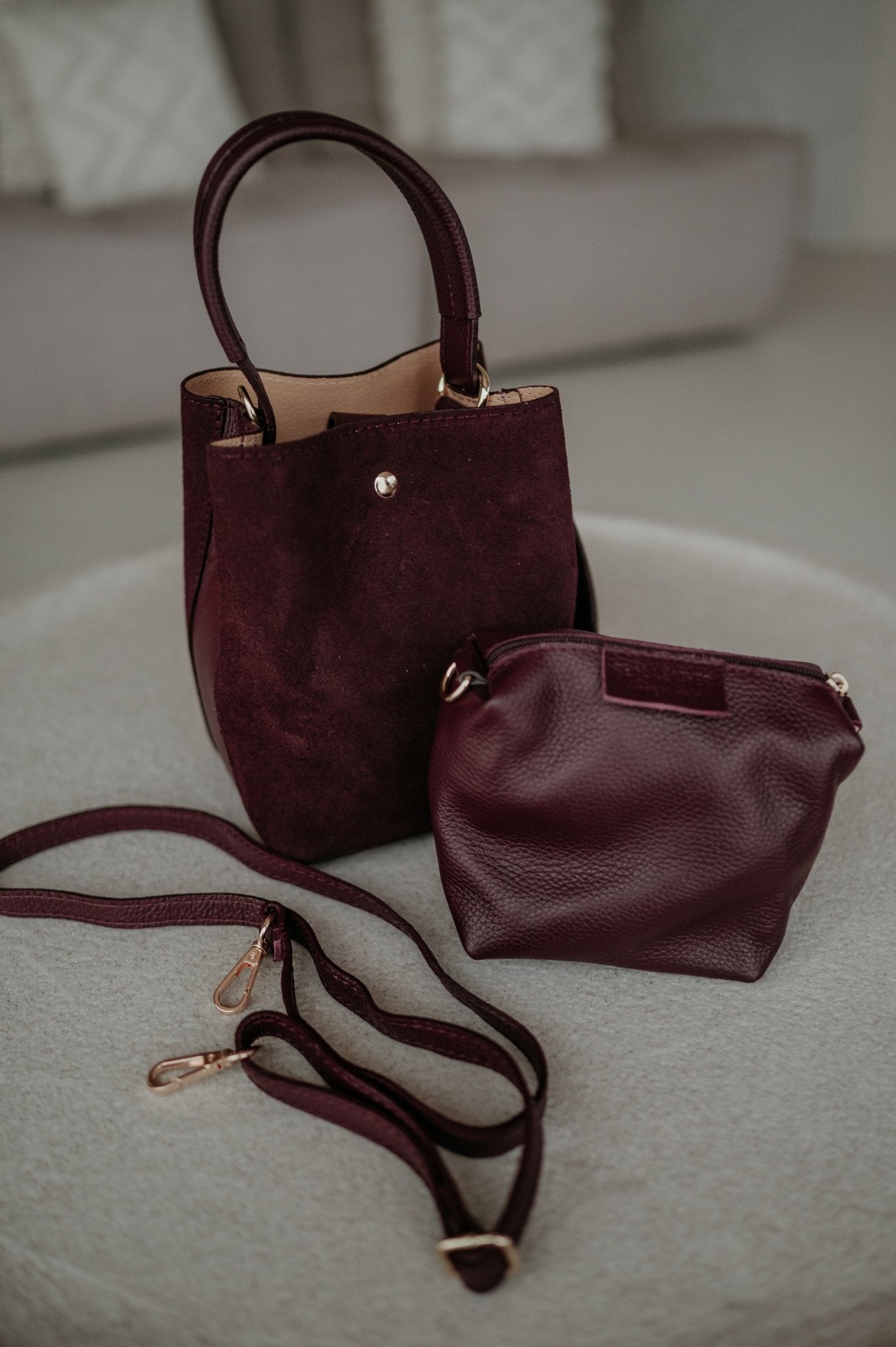 Brido handbag I Burgundy - Wild Souls by JV® - Handbags
