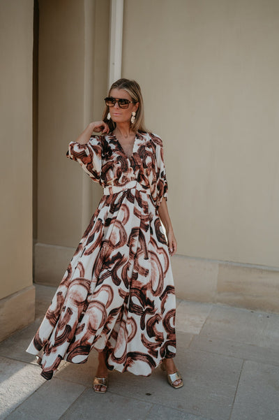 Brina dress I Brown - Wild Souls by JV® - Dresses