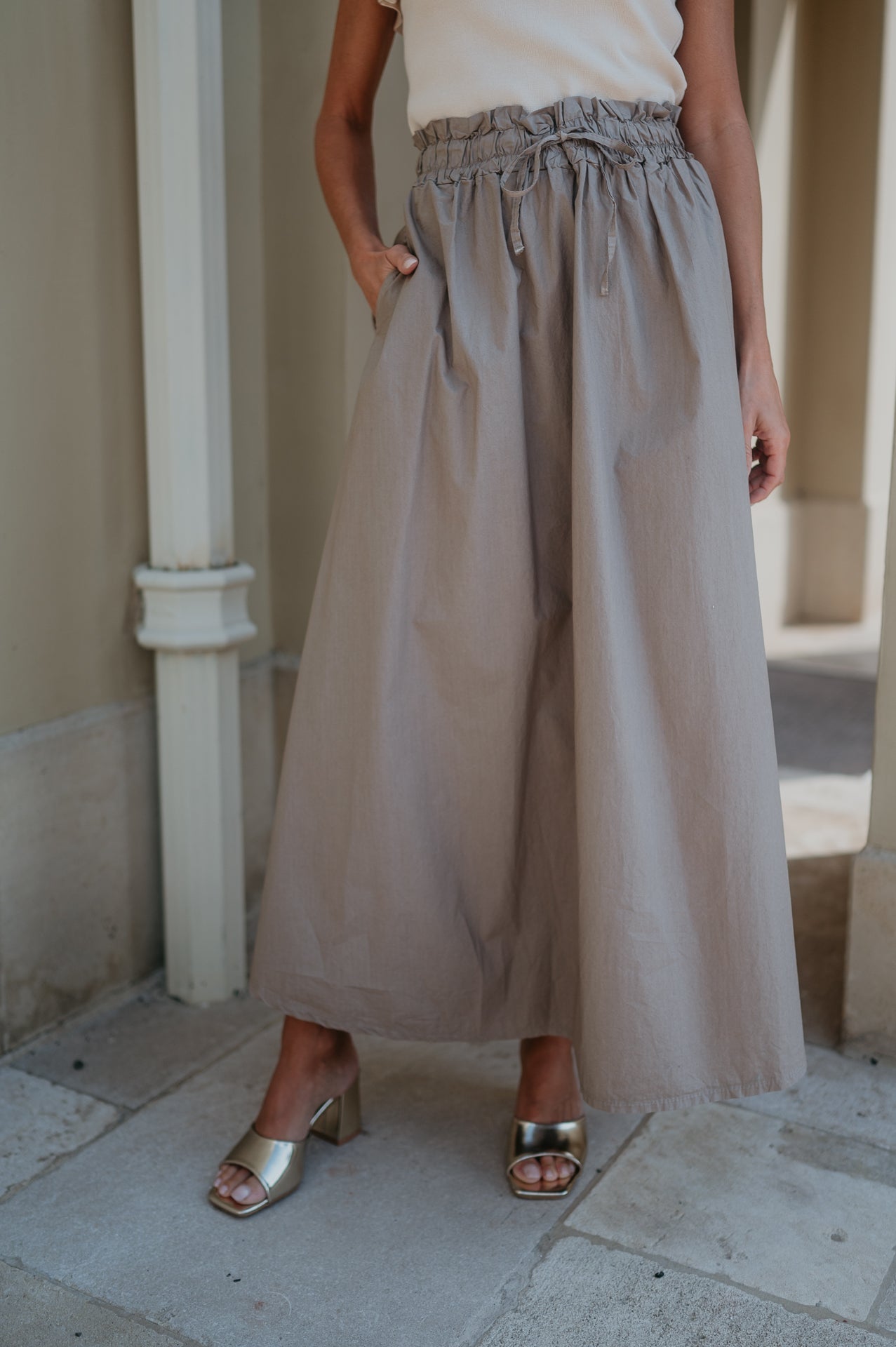 Cadenza skirt I Taupe - Wild Souls by JV® - Skirts