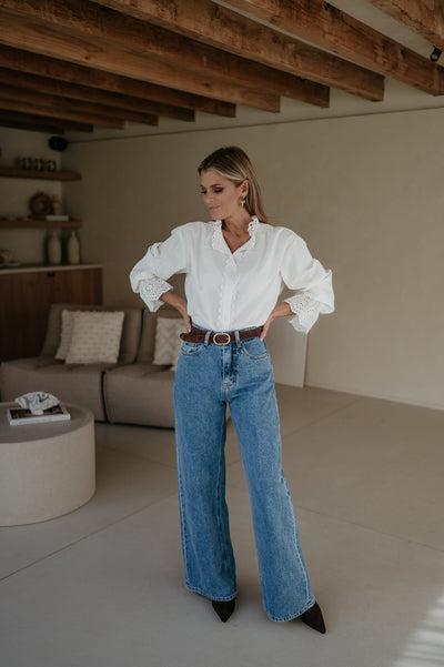 Caparbio blouse I White - Wild Souls by JV® - Blouses