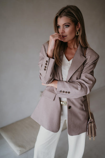Capivo blazer I Taupe - Wild Souls by JV® - Blazers