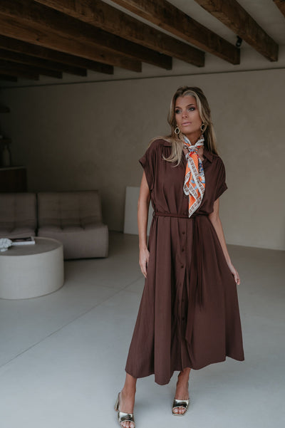 Carbone dress I Chocolate Brown - Wild Souls by JV® - Dresses