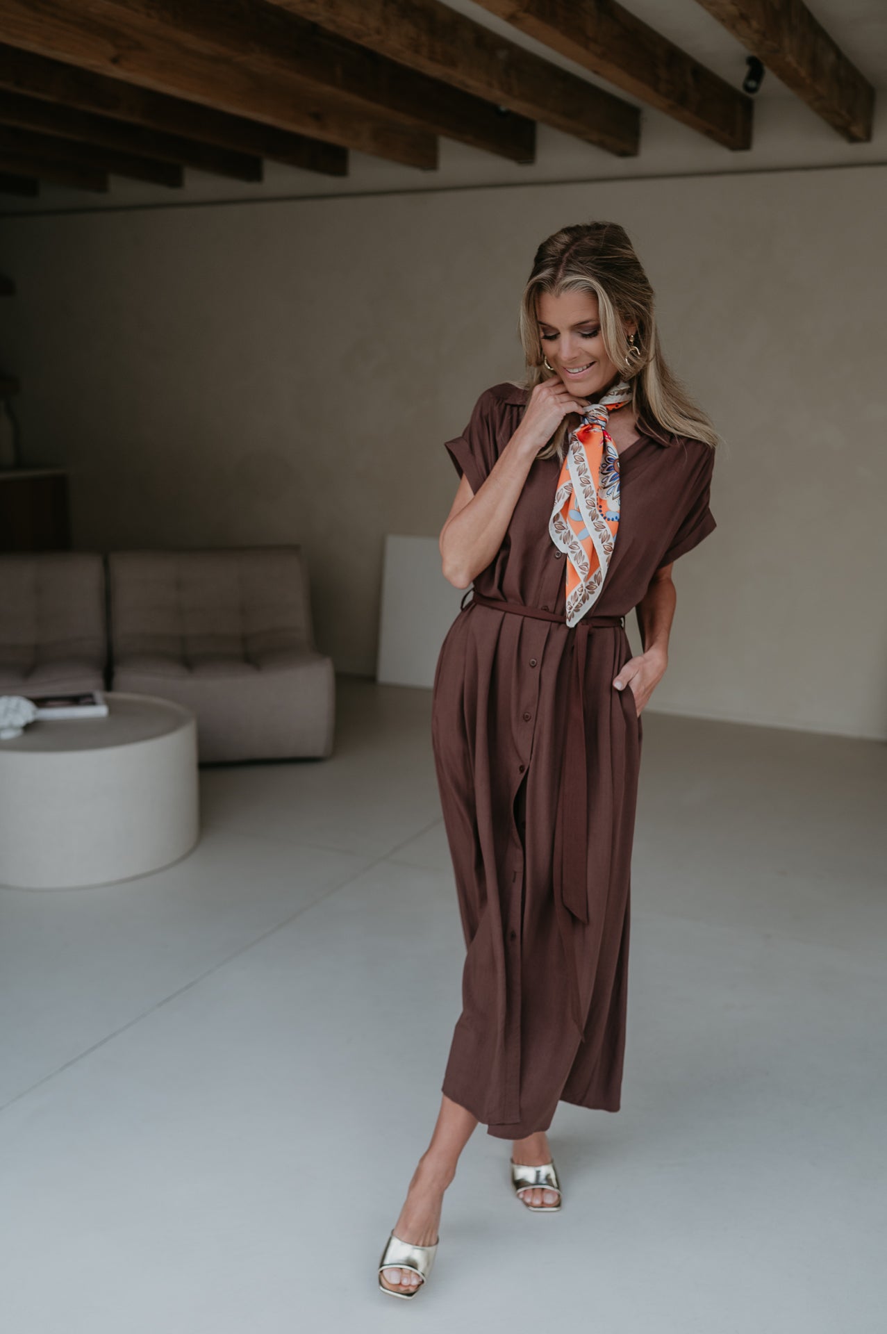 Carbone dress I Chocolate Brown - Wild Souls by JV® - Dresses
